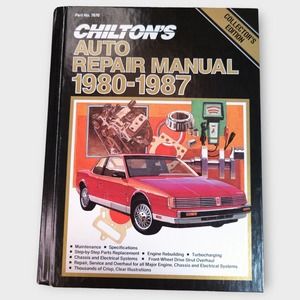 Chilton's Auto Repair Manual 1980-1987 Collector's Ed Hardcover (7670) MINT!